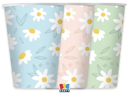 Selección de papelería Varzi desde 1956 vasos de papel mezcla Margarita 200 cc 6 unidades
