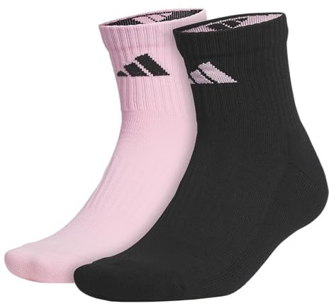 adidas Unisex Pure Training High Quarter Socks (2 Pairs) Gym & Workout