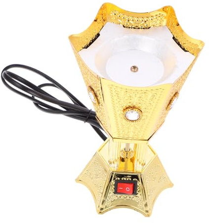 PRETYZOOM Elektrischer Räuchergefäß Eu Plug Plug Duftofen Mit Mittlerem Osten Design Leichter Retro Weihrauchbrenner Dekorativer Räucherstäbchenhalter Für Zuhause Und Büro