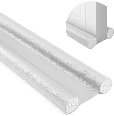 BIORYC ® (x1) Burlete Puerta Entrada de Polipiel con Tira de Sellado para Puertas | Burlete Bajo Puerta Exterior Aislante Térmico y Acústico | Protector Puerta Casa contra Frío, Ruido y Corrientes