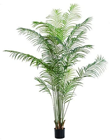 Künstlicher Baum, künstlicher Baum, große künstliche Palme mit Topf, künstliche Pflanze im Topf, Kunststoffblatt, tropisch, für Zuhause, Garten, Wohnzimmer, Dekoration, künstliche Bäume, künstliche