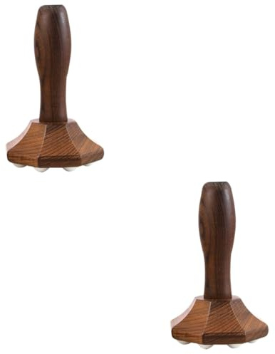 Beavorty 2St Rollerball-Massagegerät Körperbildmaschine Gesicht Peeling Körperrolle Bildhauerei hand massager handmassagegeräte werkzeug Handmassagebürste für die Füße Körperversorgung Holz