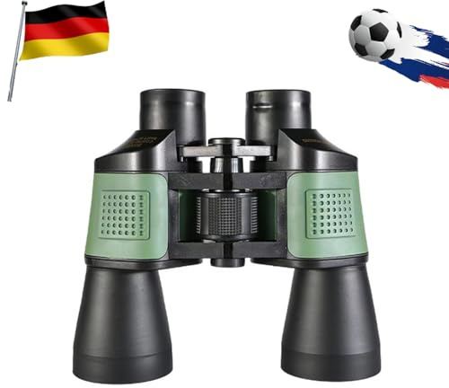 YENTAKE Fernglas,10x50 HD Kompakte Ferngläser, Jagdfernglas, Schwaches Licht Nachtsicht Fernrohr, Hochauflösendes Teleskop, 2000m Sichtfeld ideal für Naturbeobachtung, Sport und Konzerte