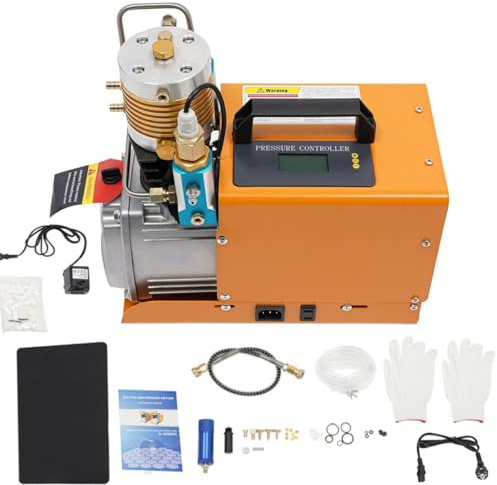 220V 1800W PCP Kompressor 300Bar Hochdruck-Luftkompressorpumpe 4500PSI Pressluftflasche 30Mpa Tauchkompressor Flammensicher Elektrischer Luftkompressor PCP-Luftpumpe Für Druckluftpistole