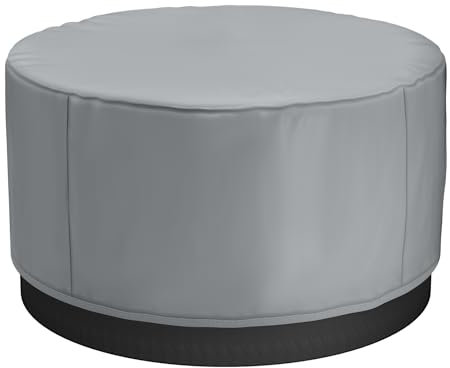 VEVOR Copertura per Vasca Idromassaggio da Esterno Rotonda 2000x850 mm, Protezione Impermeabile, Copertura per Vasca da Bagno da Esterno Tessuto Oxford 600D, Rotondo, Grigio