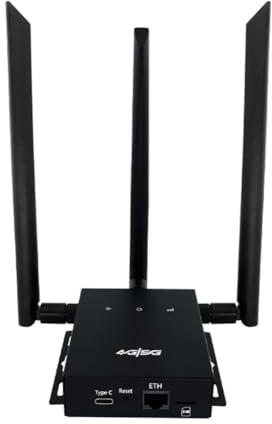Fangxuee Enrutador USB-C WiFi 4G de 300 Mbps, Puerto Único, LTE, CPE, WiFi, Alta Ganancia, 3 Antenas, Tarjeta de Red para PC/Portátil, Enchufe de la UE.