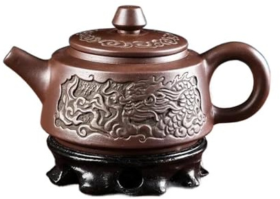 Service Service À Thé Kung Fu 2024 Yixing, Théière En Argile Violette Filtrée Originale, Bronze Antique Pur Fait La Main, Céramique Services A Thé Portables(Type-B)