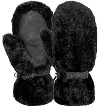 Reusch Molly - Manoplas para Mujer con R-Tex XT y Primaloft Gold – Guantes de Invierno mullidos con Piel Falsa, función táctil, Impermeables, Resistentes al Viento, Transpirables y con Forro Suave
