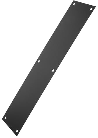Genérico Placa Protectora de Puerta de Acero Inoxidable Placa Metálica para Protección contra Golpes Zócalo Resistente para Puertas Interiores y Exteriores Protección Duradera para Paneles