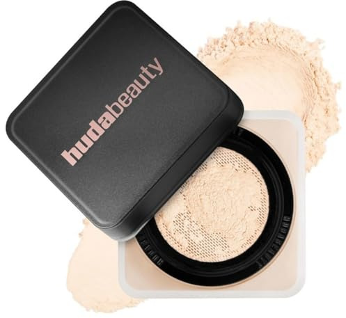 Huda Beauty Easy Bake Loose Baking & Setting Powder-Oil-control and long-lasting makeup setting-Translucent For Natural Look And Everyday Use (Pound Cake)