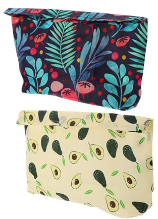 jojofuny Bolsa de Alimentos Cera de Abeja Natural Reutilizable, Cierre Hermético Toque, Tela de Algodón Ecológica para Uso Diario y Conservación Fresca