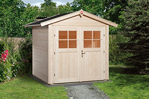 Weka Gartenhaus 224 Größe 2 mit Doppeltür Natur