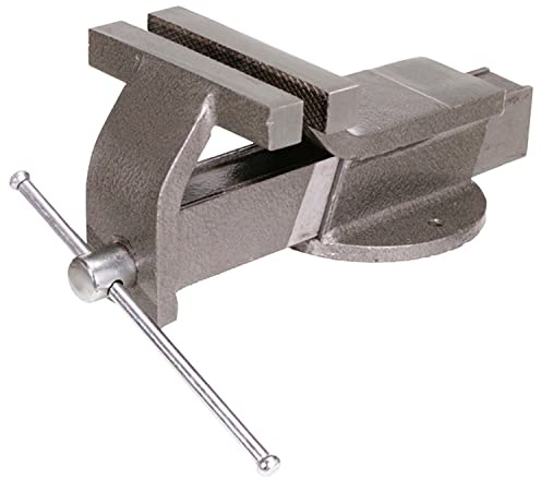 Maurer 80070 Morsa da Banco Fissa, Acciaio, mm 80, Grigio