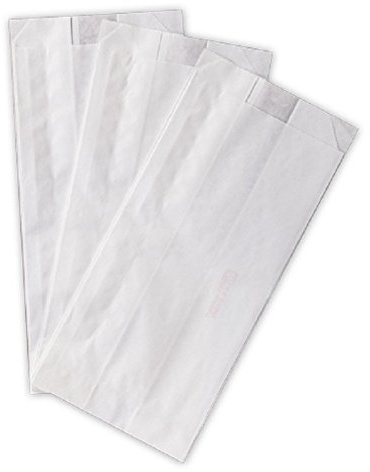 Sacchetti di carta bianchi - Formato cm. 14x28 - Scatola da Kg. 10 contenente 1450 sacchetti circa - Sacchetti in carta kraft bianca per alimenti