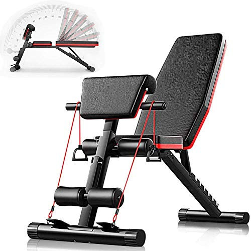 XBSLJ Hantelbank Hantelbank Faltbare, multifunktionale Trainingsbank, Faltbare Sit Up Incline Abs Bank für Heimgymnastikübungen Ganzkörpertraining