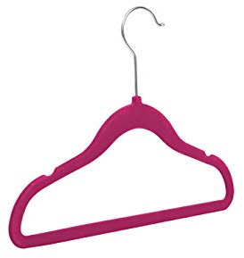 RSR Hangers Barnklädhängare, sammet (rosa, 50)