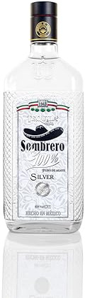 Sombrero Tequila Silver 100% Puro de Agave 38% Vol. 0,7l