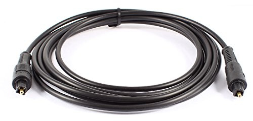 Ruilogod Fibra ottica M/M connettore del cavo audio digitale 3 metri 10Ft 4 millimetri OD