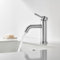 Miscelatore per Lavabo, DETBOM Rubinetto per Lavabo Caldo e Freddo Regolabile, Rubinetto per Bagno Monocomando, Rubinetto in Acciaio Inossidabile, Aeratore Rimovibile, Senza Piombo, Argento
