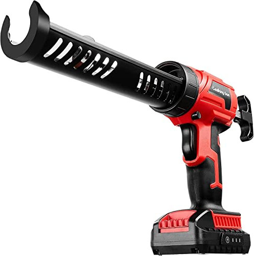 Silicone Gun Applicator for Sealants, Caulks, Adhesives, 10oz/300ml Battery Powered Caulk Gun with Nozzles Sealant Caulk Adhesive Gun, Heavy Duty Silicone Caulking Gun, Cartridge Sausage Caulking Gun