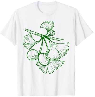 Ginkgo Herb Plant Retro Vintage Art for Gardener - Ginkgo T-Shirt