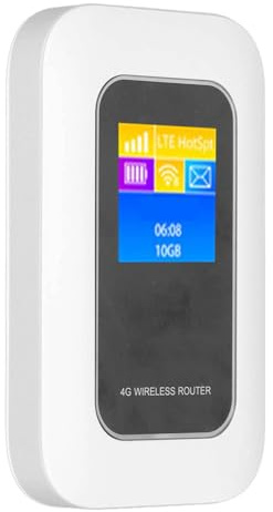 4G Mobile LTE Hotspot Router, 150 Mbit/s WLAN Repeater mit Farbbildschirm und Hochleistung-Antennen, bis zu 10 Geräte für Reisen und Business