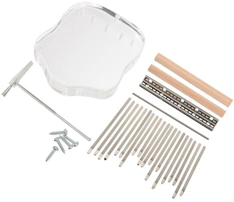 Toyvian Kalimba Tasten Ersatztasten Für Daumenklavier Diy Zubehör Teile Mit Sattelschlüssel Und Stimmhammer Für Kalimba-instrumente