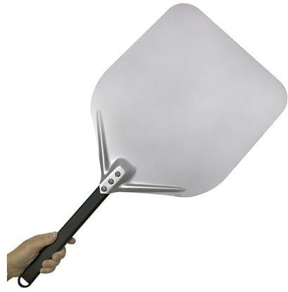 Pala per pizza 1 pezzo 12 14 pollici grande lunga pala per pizza in alluminio con manico lungo accessori per pizza spatola per pizza padella rotonda antiaderente paletta per pizza (Color : 14inch 1