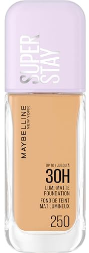 Maybelline New York - Flüssiges Make-up mit langem Halt – extrem widerstandsfähig – leuchtendes mattes Finish – angereichert mit Aminosäuren – für alle Hauttypen – Superstay 30H Lumi-Matte – Farbton