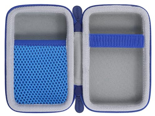 Aenllosi Estuche para Blaze Neo Geo/Technos/Atari/Taito,Blanco/Azul | Estructura de EVA Protectora, Bolsillo de Malla para Accesorios, Protección Contra Golpes, Solo Estuche Protector