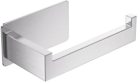 Eowihor Toilettenpapierhalter Ohne Bohren, Selbstklebend Klopapierhalter Edelstahl Toilettenpapierrollenhalter Wc Halter Rollenhalter Klorollenhalter Papierhalter für Küche und Badzimmer, Silber