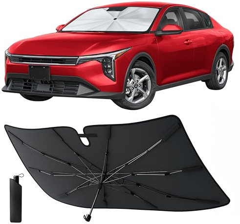 Econour Windshields Sun Shade for Car, Foldable Car Sunshade & Window Tint