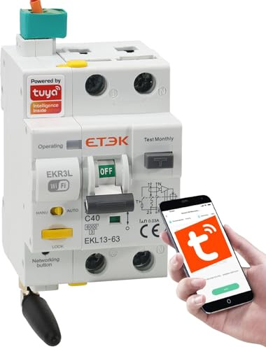 Diferencial Magnetotérmico Rearmable WiFi 40A 30mA Tipo A 2P - RCBO