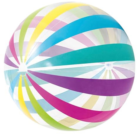 Beach Ball - Inflatable Beach Balls for Pool | Blow Up Beaach Ball, Rainbow Color Decorations Water Games, Quick Inflation and Deflation Outdoor Favors Toy for Pool Lake Birthday Party Activities