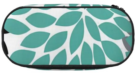 OAZCVBNN Dahlia Trousse à crayons légère et pratique avec imprimé floral pour l'école et les étudiants, Noir , Taille unique, Organiseur de sac