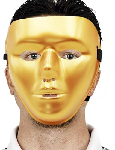 Generisch Halloween Gesichtsmaske | Vollmaske Kostüm Modern | Wiederverwendbare Kopfmaske Mit Elastischem Band Für Herren Erwachsene Partys Und Bühnenevents
