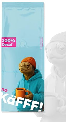 no KäFFF! (500g) | Entkoffeinierter 50/50 Arabica-Robusta Kaffee (500 g) | Premium Kaffeebohnen für Siebträgermaschinen & Vollautomaten | Fruchtige & süßliche Noten | Entspannter Genuss