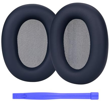 Ear Pads Replacement for Sony WH-1000XM6 Noise Cancelling Headphone by MMOBIEL - Memory Foam and Protein PU Ear Pad Cushions - Noise Isolation Earpads Replacement – Blue