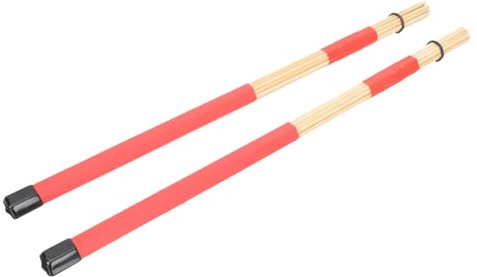Baquetas de Madera Rojas para Percusión, 1 Par de Instrumento