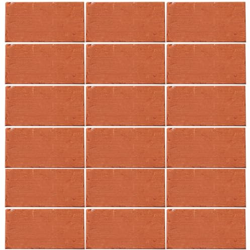 Gadpiparty 40 Pièces Briques Miniatures en Terre Cuite Rouge, Modèles Miniatures en Briques Rectangulaires à Surface Lisse pour Décoration DIY et Aquarium