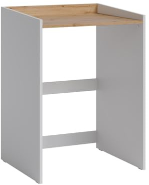 Vicco Armario para Lavadora Viktor Blanco/Roble Artesanal 67.8x94.6 cm | con llanta
