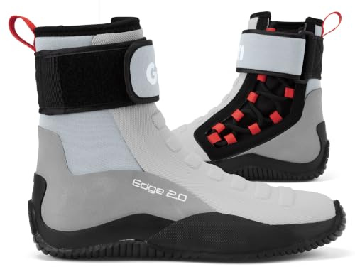 Gill Edge 2.0 4mm Neoprene Boots Lace Up High-Grip Sole (Quarry, 6.5/7.5)