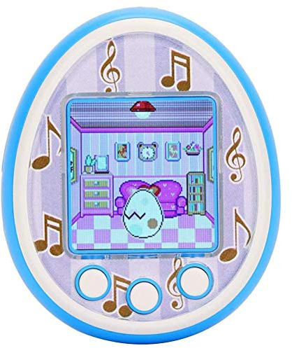 Picysa Consola de Juegos Portátil de Juguete para Mascotas Virtual para Niños, Carga USB, Material ABS Seguro, Pantalla de 1,5 Pulgadas, Regalo de Cumpleaños (Azul Claro)