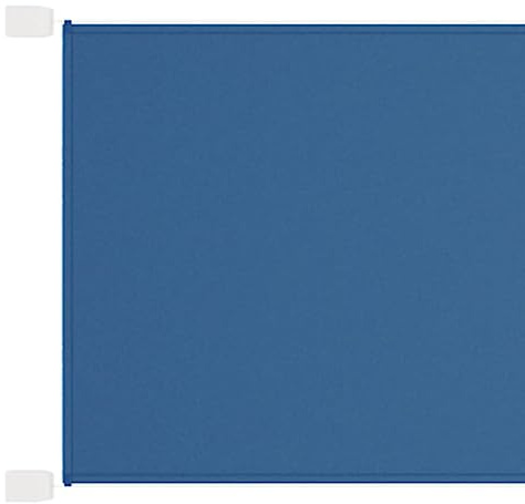 Tmriohed Toldo vertical azul 140 x 270 cm, tela Oxford, toldo vertical como protección visual y protección contra el viento para balcón, terraza, jardín e interior, sombrilla extensible para balcón