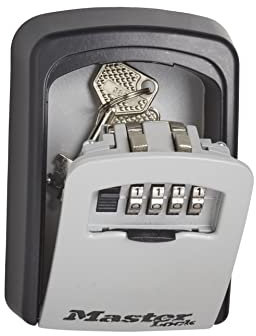 Master Lock Key Safe, 5401EURD, Wall Mounted, Medium, Strong Aluminium Weather Resistant Construction - Mounting Hardware Included