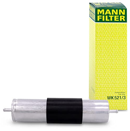 MANN-FILTER, WK 521/3 Kraftstofffilter | Für PKW, Schutz des Kraftstoffsystems, Injektorschutz, Zuverlässige Kraftstoffversorgung, Echte OE-Technologie