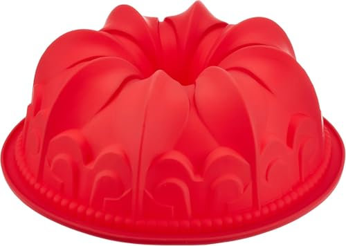 GMMH Moule XXL Original Boule Moule à kouglof Moule à gâteau Moule à Pain Fruits Sol Forme (Rouge)