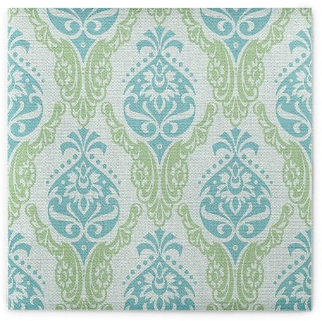 Mank Airlaid-Servietten 40x40 cm | Premium Einweg-Serviette | textilähnlich und saugstark | perfekt für Hochzeit & Partys | 50 Stück | Doris (Grün-Blau)