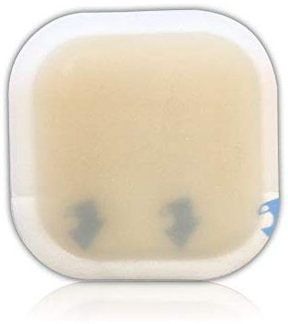 5pcs - 5cm x 5cm Hydrocolloid Wound Dressing Pads with Border, Sterile Waterproof Adhesive Bandages for Wounds, Cushioned Plasters for Wounds Cuts Scratches Burns Pressure Sores First Aid Supplies