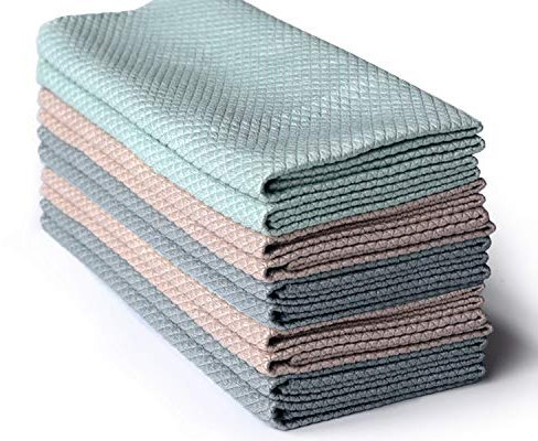 HRainbow Lot de 12 Chiffon de Nettoyage en Microfibre Multifunction pour la Salle de Bain Maison Cuisine Bureau Voiture Moto,Multicolore,40 x 30 cm